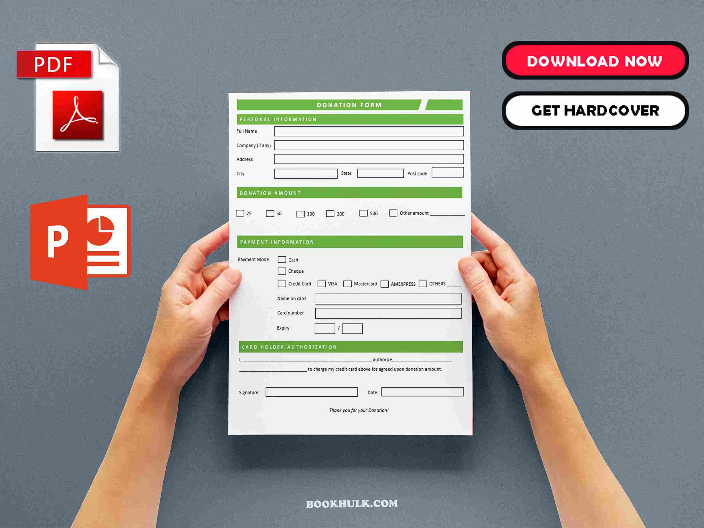Donation Form Template 